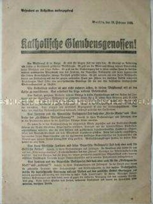 Wahlaufruf der NSDAP zu den Reichstagswahlen vom 05.03.1933