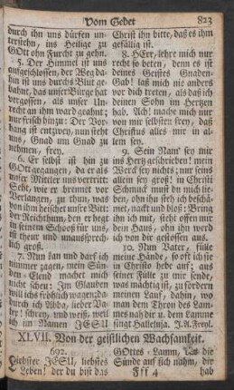 XLVII. Von der geistlichen Wachsamkeit