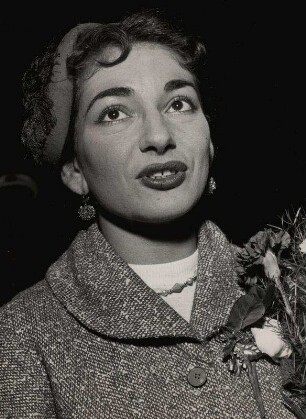 Maria Meneghini Callas. Ankunft Berlin Tempelhof