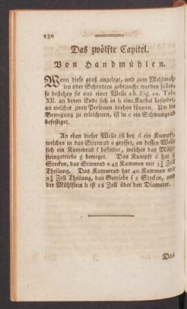 Das zwölfte Capitel. Von Handmühlen