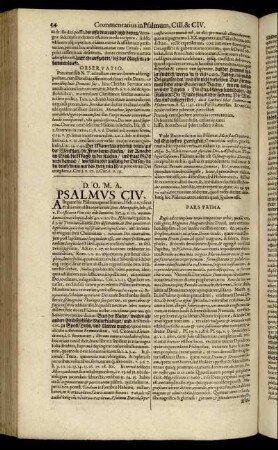 Psalmus CIV. - Psalmus CV.