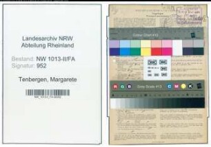 Entnazifizierung Margarete Tenbergen , geb. 30.08.1914 (Haendler)