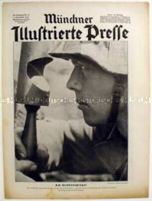 Wochenzeitschrift "Münchner Illustrierte Presse" u.a. mit einem Bildbericht über ein Luftwaffenlazarett