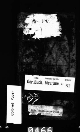 Gerichtshandelsbuch von Dennheritz und Seiferitz (bei Meerane), Bd. 2