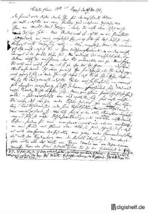 50: Brief von Friedrich Gottlieb Klopstock an Johann Wilhelm Ludwig Gleim