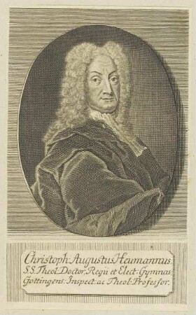 Bildnis des Christoph Augustus Heumannus