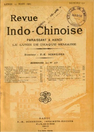Lundi 23 Mars 1903. Numéro 231