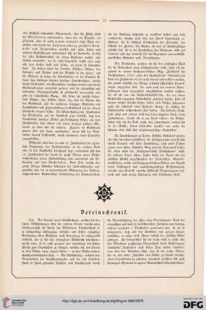 Vereinschronik
