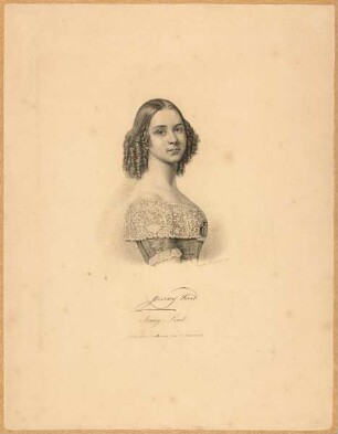 Hüssener, Auguste: Porträt Jenny Lind