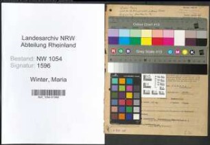 Entnazifizierung Maria Winter , geb. 02.06.1894 ()