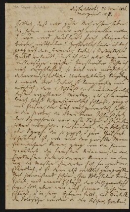 Brief an Lea und Abraham Mendelssohn Bartholdy sowie Rebecka Dirichlet : 25.05.1836