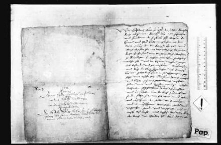 Eitel Friedrich, Graf zu Zollern, Erbkämmerer, Hofmeister und Marschall der Herrschaft Hohenberg verpflichtet sich der Stadt Reutlingen gegenüber, deren gewöhnliche Stadtsteuer er als Mannlehen erhalten hat, falls an der erwähnten Lehenschaft Irrung oder Verhinderung entsteht, es auf seine Kosten ohne der Stadt Reutlingen Schaden in Ordnung zu bringen, ferner wollen er und seine Erben für die Stadtsteuer nur 250 rhein. fl. jährlich nehmen.