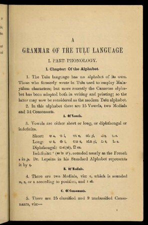 I. Phonology