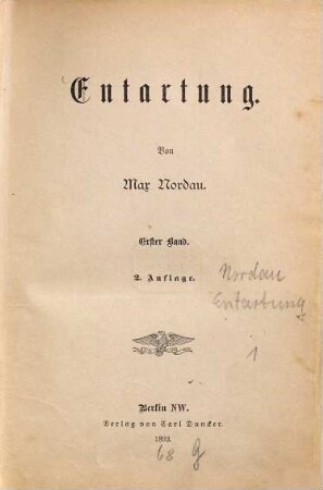 Entartung, 1