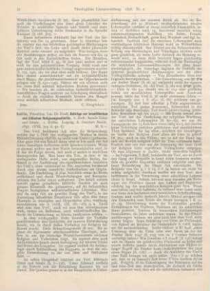 35-37 [Rezension] Sellin, Ernst, Beiträge zur israelitischen und jüdischen Religionsgeschichte. 2. Heft: Israels Güter und Ideale. 1. Hälfte