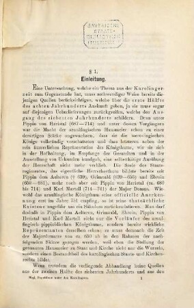 Die Beziehungen des Papstthums zum fränkischen Staats- und Kirchenrecht unter den Karolingern : rechtsgeschichtliche Studie