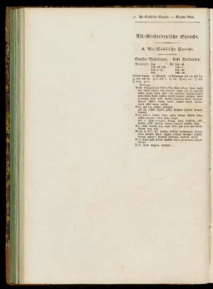 Alt-Niederdeutsche Sprache