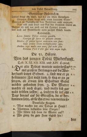 225-234, Die 51. -52. Historie