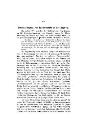Verstaatlichung der Wasserkräfte in der Schweiz