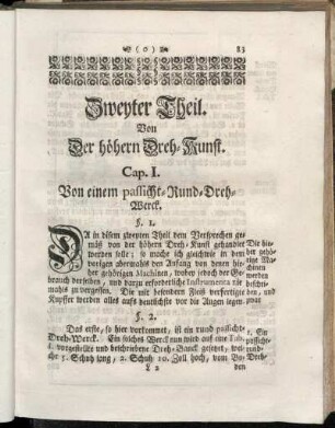 Zweyter Theil. Von der höhern Dreh-Kunst.
