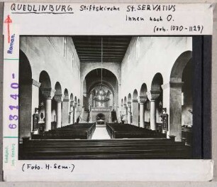 Quedlinburg: St. Servatius, Inneres nach Osten