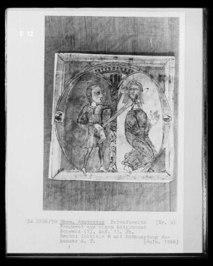 Fragment aus einem Antiphonar, Initiale M mit Enthauptung Johannes des Täufers