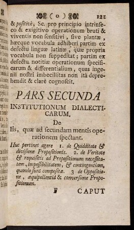 121-145, Caput I.