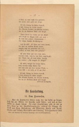 Die Haushaltung