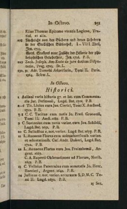 251-264, Historici. - Grammatici et Lexicographi.