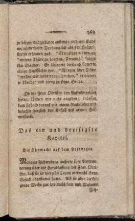 Das ein und dreisigste Kapitel. - Das vier und dreisigste Kapitel.