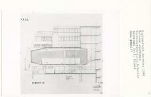 Rathaus Paderborn (Diplomarbeit bei Willy Kreuer): Detailschnitt Saal 1:50