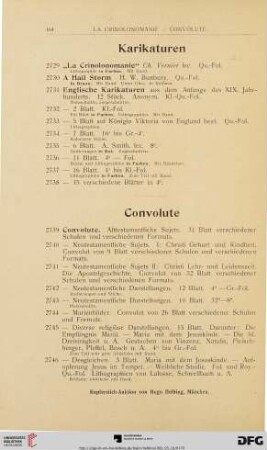 Convolute (Nr. 2739 - 2864)