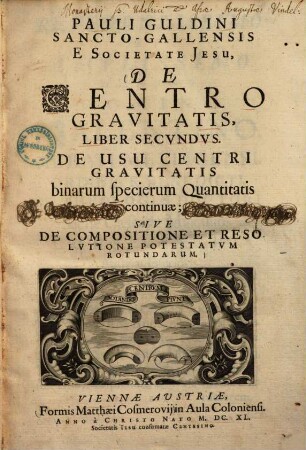 De centro gravitatis, 2. De usu centri gravitatis binarum specierum quantitatis continuae, sive de compositione et resolutione potestatum rotundarum