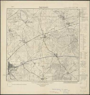 Meßtischblatt 1483 : Angermünde, 1932 : Angermünde. - Hrsg. 1889, einz. Nachtr. 1932. - 1:25000. - [Berlin]: Reichsamt für Landesaufnahme, 1932. - 1 Kt.