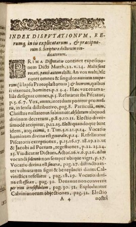 Index Disputationum [...]