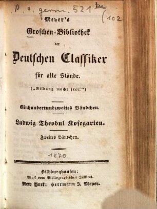 Ludwig Theobul Kosegarten, 2