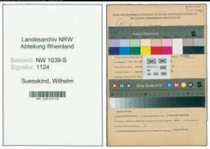 Entnazifizierung Wilhelm Suesskind , geb. 20.11.1892 (Kaufmann)