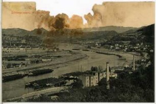 Aussig. Das Elbtal mit Schönpriesen, Wolfschlinge, Schwaden und Ziegenberg