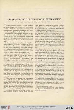 Neue Folge 7: Die Harnische der Neuburger Rüstkammer