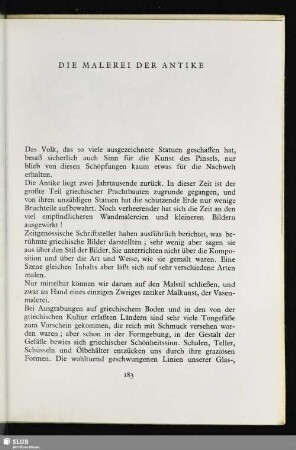 Die Malerei Der Antike