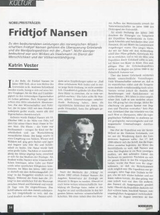Nobelpreisträger: Fridtjof Nansen
