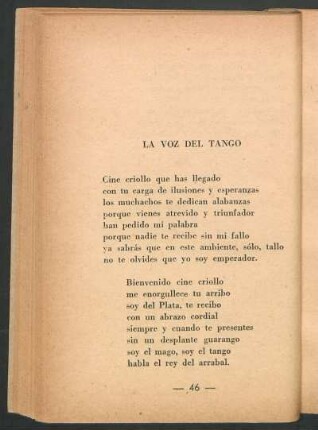 La voz del tango