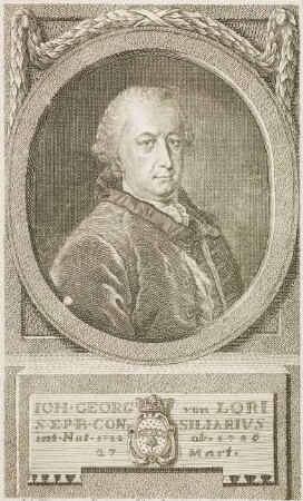 Johann Georg von Lori, Bergrat, Jurist, Archivar