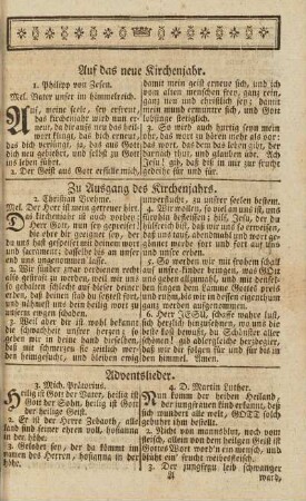 Auf das neue Kirchenjahr