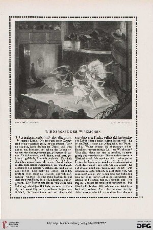 Wiedergabe des Wirklichen