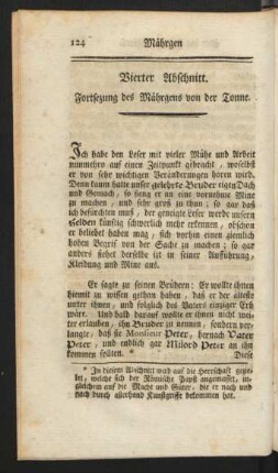 Vierter Abschnitt. Fortsetzung des Mährgens von der Tonne
