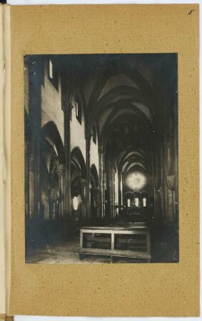 S. Andrea, Vercelli: Innenansicht (aus: Skizzen- und Fotoalbum 4)