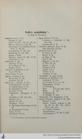 Index nominum.