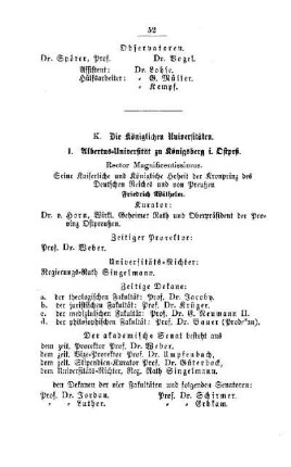 Die Königlichen Universitäten