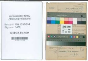 Entnazifizierung Heinrich Grothoff , geb. 04.01.1888 (Gastwirt)